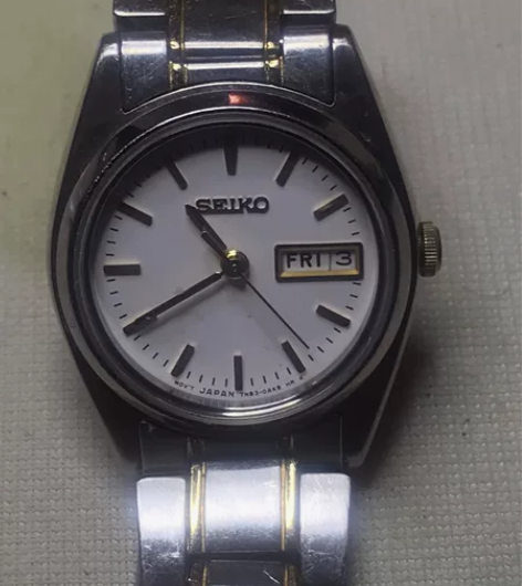 精工石英女表,坏不走时,7N83机芯,卖个...