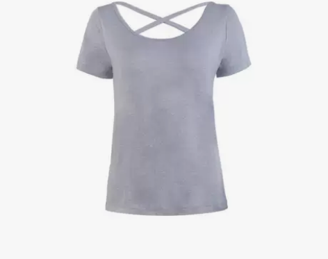 2018夏季新品美背莫代尔运动短袖T恤女健...