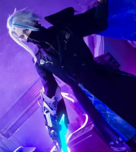 王者荣耀cos服兰陵王cosplay默契交...