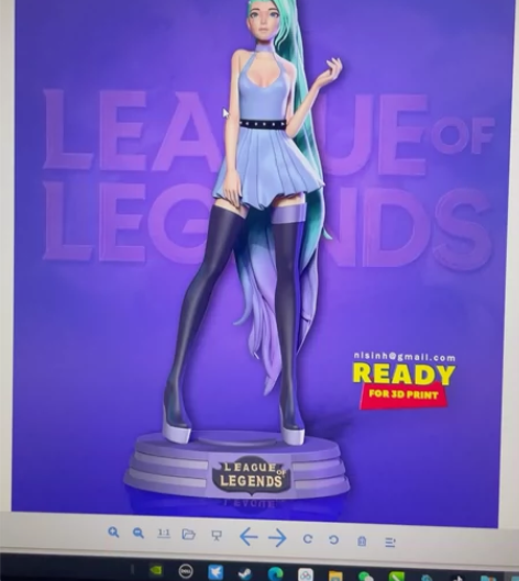 lol 萨勒芬妮3d模型 stl格式  虚...