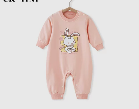 品牌折扣店撤柜婴儿秋冬连体衣哈衣爬服纯棉无...