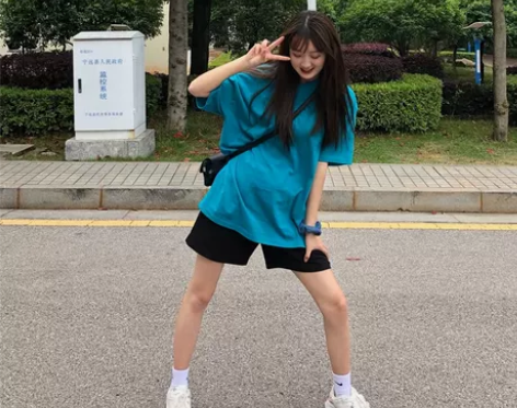 运动五分短裤女宽松直筒夏季2022新款高腰...