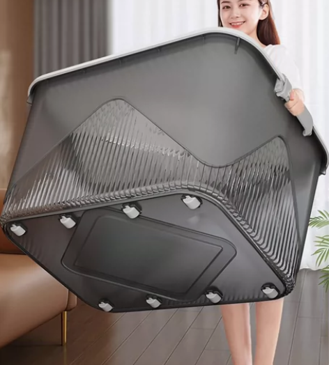 #收纳箱大号仓库搬迁低价清仓 佳帮手透明防...