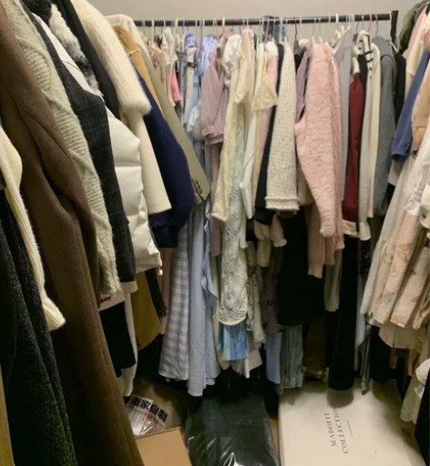 本人穿搭博主，99给一大袋，大多数买来拍照...