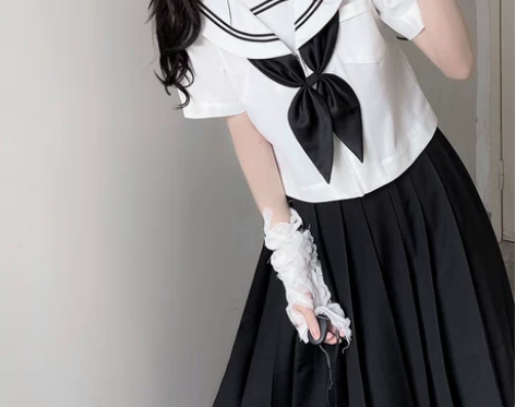 全员饿人jk制服裙正版套装夏季学院风长裙基...