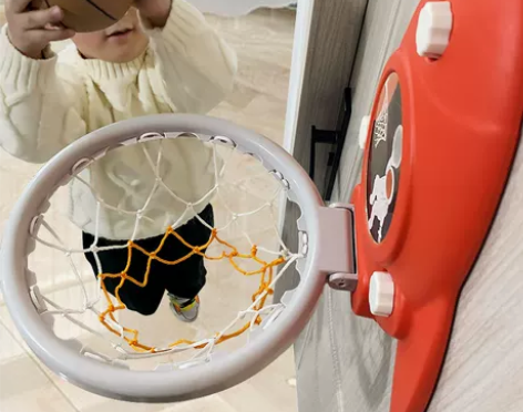 儿童篮球框室内挂式可升降家用免打孔投篮架女...