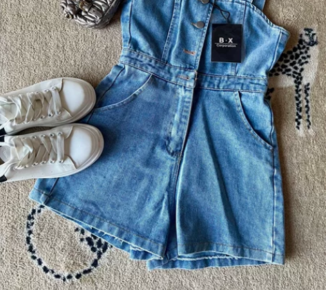 全新牛仔连体裤S码鞋三六码偏大 鞋 30全...