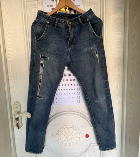 休闲破洞牛仔裤，男士 29码，170cm，...