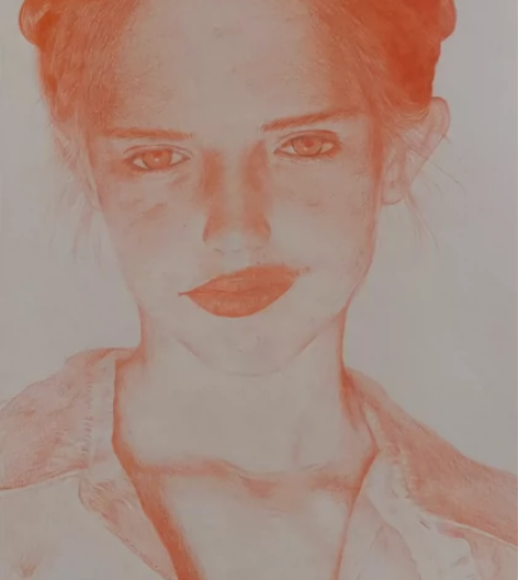 洛丽塔手绘彩铅画 可以给安框