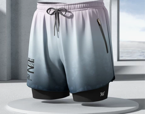 ?361度泳裤男款双层泳裤男防尴尬男士泳裤...