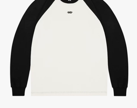 S45秋季拼接撞色华夫格插肩长袖t恤男纯棉...