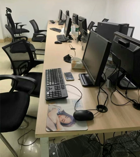 全套联想惠普品牌办公电脑，整套齐全，办公电...