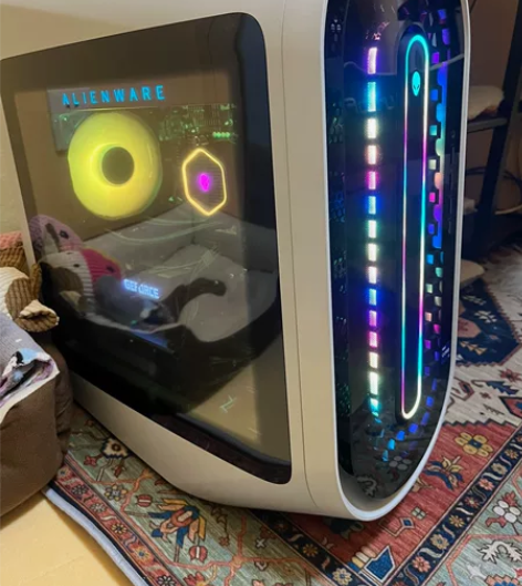 外星人r13台式机 高配侧透版，电子发票使...