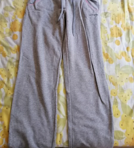 李宁女运动裤灰色线圈棉质春秋八新170码 ...