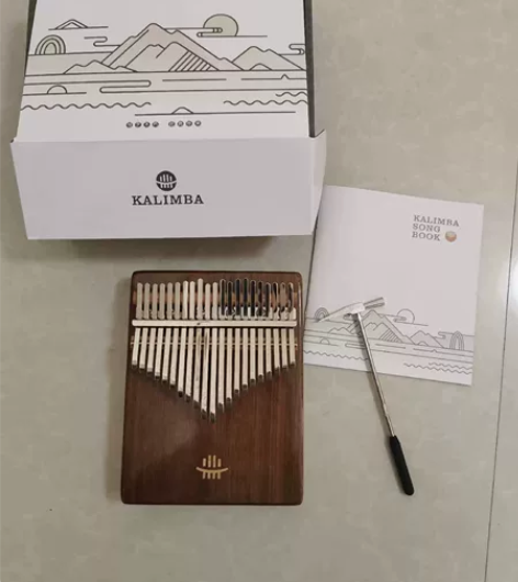 卡林巴琴鲁儒拇指琴21音/17音b类胡桃木...