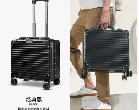 ?朗客18寸行李箱女小型可登机箱20寸轻便...