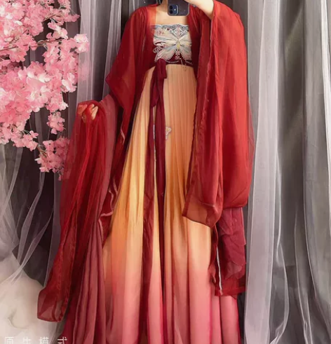 【出/租】玉术原创汉服女诃子裙唐制大袖衫刺...