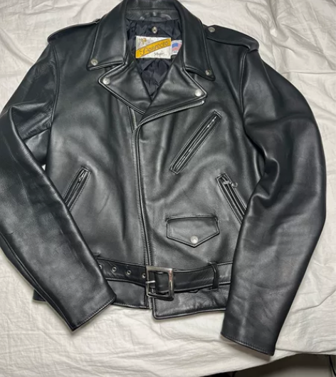 SCHOTT 618 斜拉机车皮衣,肖特6...