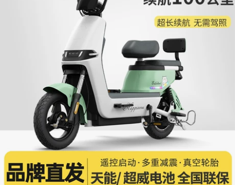 韵达电动自行车新国标仿摩托48V男女士成人...