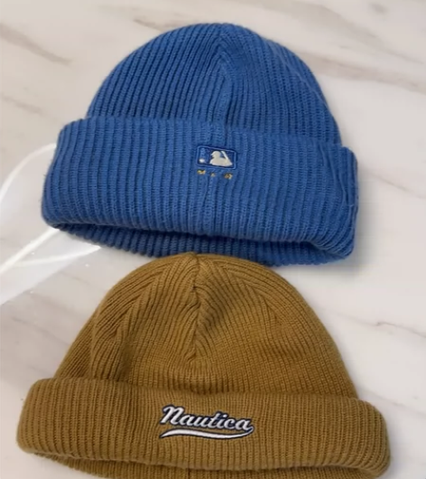 毛线帽，正品mlb、nautica，8层新...
