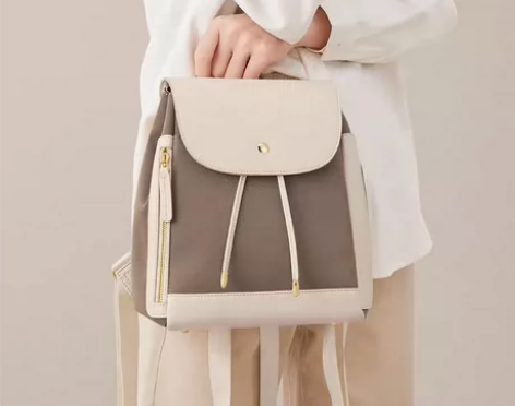 蔻一(Cnoles)双肩包女士牛津布背包时...