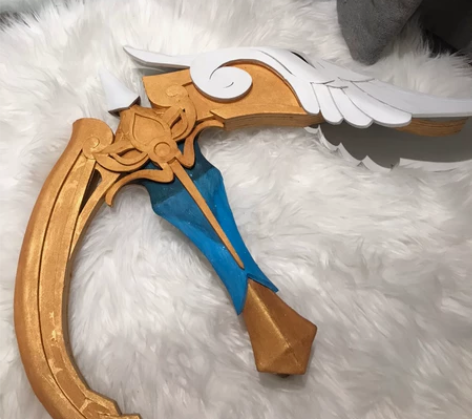 找人定制的虞姬云霓雀翎武器 是一对 没用过...