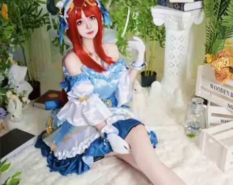【全新现货】原神联动妮露cos服连衣裙日服...