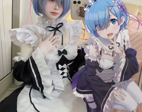 蕾姆cos服衣服拉姆cosplay女仆装从...