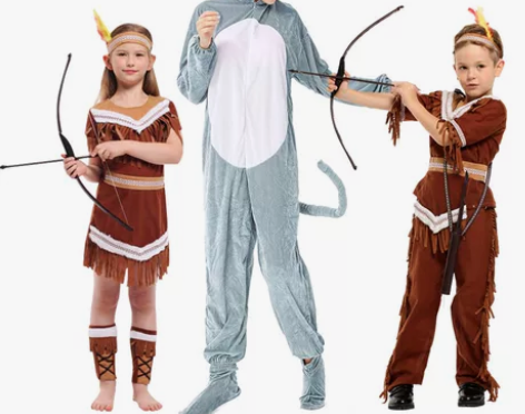 现货速发小红帽服装儿童大灰狼扮演服格林童话...