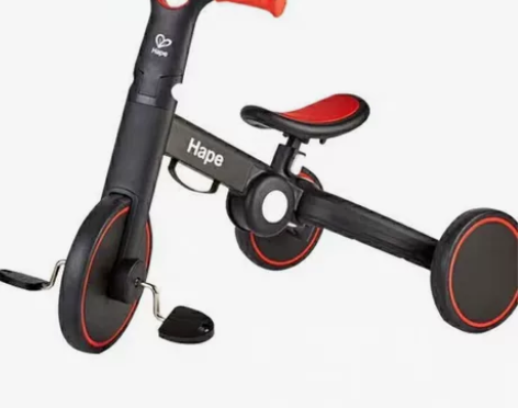 Hape儿童三合一平衡车无脚踏自行车宝贝脚...