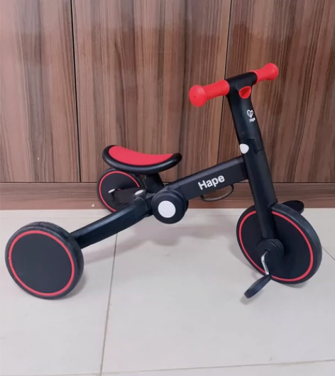 Hape平衡车儿童二合一2岁+入门宝宝滑步...