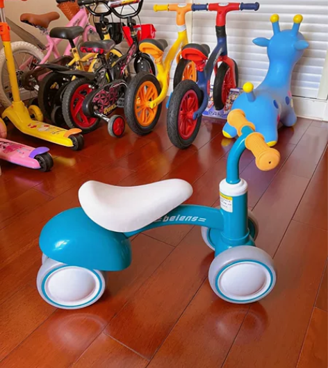 贝恩施儿童平衡车，9成新，只在家里地砖地板上骑过，高碳钢管p...