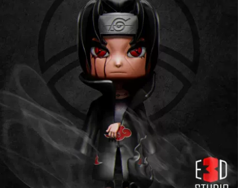 【自动秒发】火影忍者宇智波鼬Q版模型文件3...