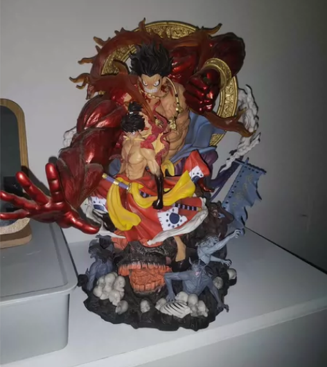 海贼王路飞不动明王手办，详情可以自己搜某宝，动迁了，老房子里...