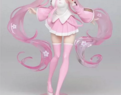 初音未来手办 樱花初音粉色美少女模型 车载...