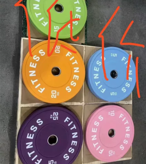 底价马卡龙杠铃片工厂直销全新马卡龙全胶杠铃片高颜值杠铃片蓝色...