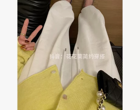 【花花菜】灯笼裤 松紧腰可收脚休闲卫裤女，...