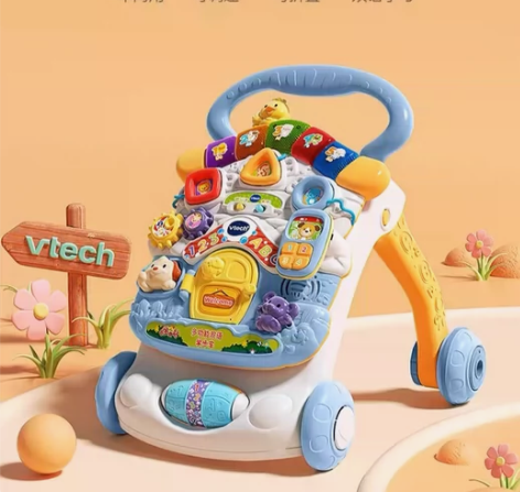 伟易达多功能双语学步车手推车多功能走路神器...