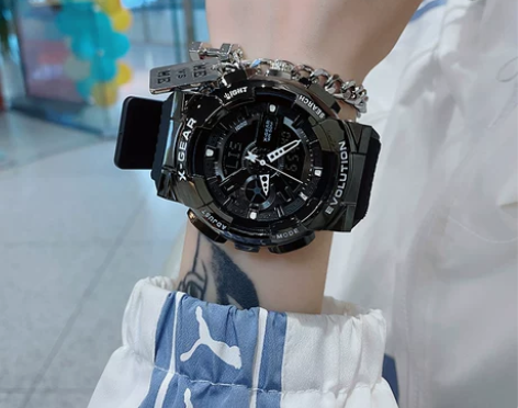 大表盘青少年手表男士机械学生初高中独角兽电...