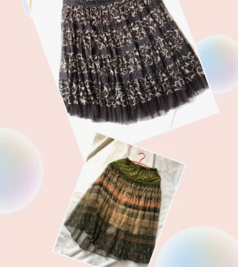 两条包邮价，夏季半身长裙 轻薄有内衬，不透...