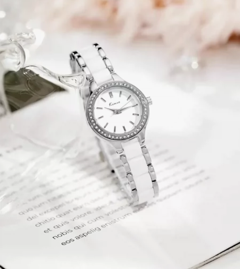 金米欧陶瓷手表女小众轻奢女士女款气质女式新...