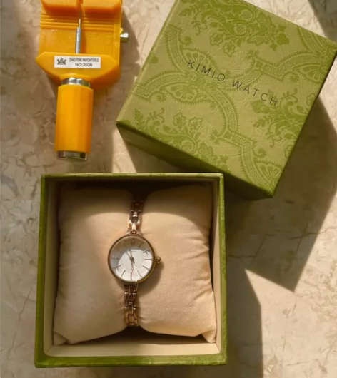 Kimio金米欧手表女小众轻奢玫瑰金。品牌...