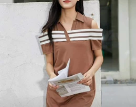 丝珂2024夏新款女天气衬衫防晒吊带连衣裙...