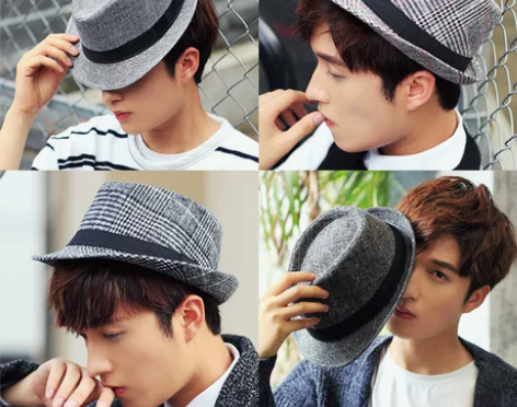 男士帽子潮秋冬爵士帽英伦礼帽休闲绅士帽