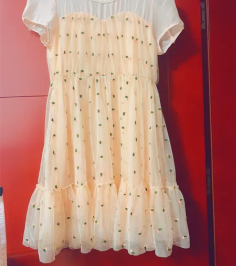 全新拉夏连衣裙 160码，裸色系，淡淡橘色...