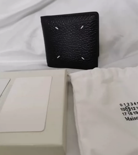 头层牛皮对折钱包男女士新款荔枝纹真皮简约卡...