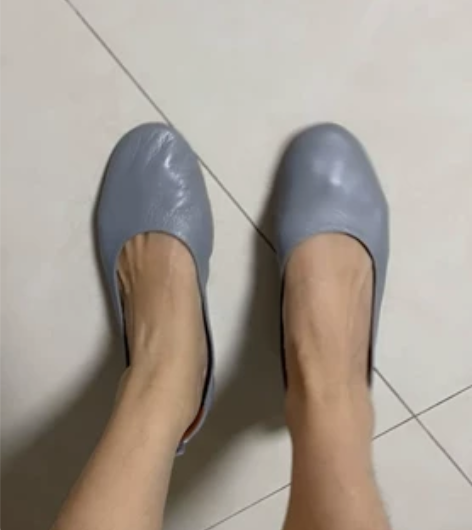 外贸新款荔枝纹牛皮软底防滑橡胶底透气内增高...