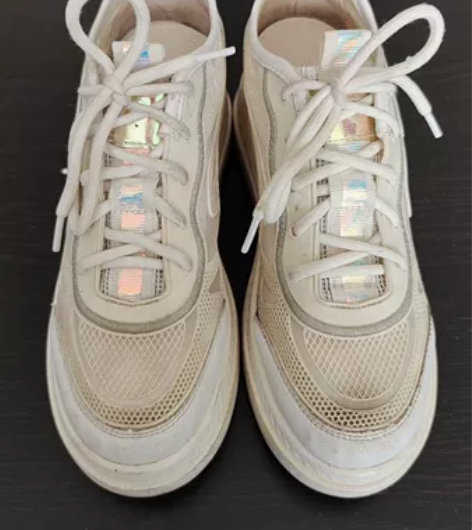 angela崔 透气面内增高休闲鞋 235...