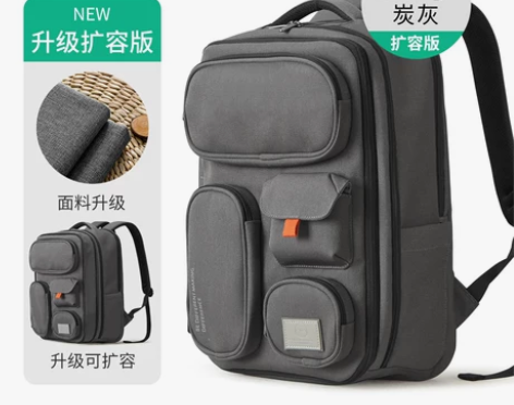 ?米熙户外旅行包背包女士双肩包大容量书包大...