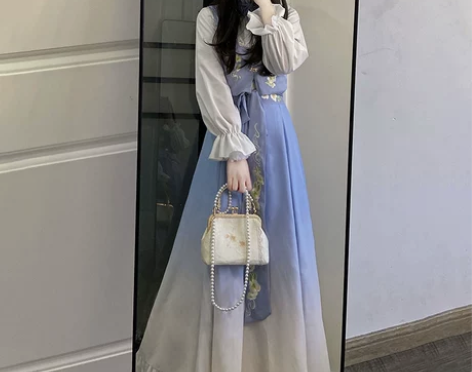 妃亦坊原创改良汉服女汉元素衬衣马甲日常国风...